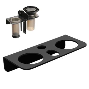 Imagem de Beautyflier Suporte de parede para prensa de café original AeroPress, suporte de acrílico durável compatível com prensa francesa multifuncional, fácil de limpar, mantém o conjunto de prensa de café