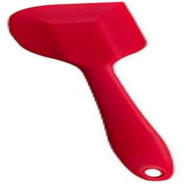 Imagem de Espatula de silicone para cozinhar, mexer alimentos, ideal, resistente, vermelha, e pratica, fina