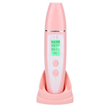 Imagem de Luqeeg Caneta Analisadora de Pele Portátil Digital Inteligente para Teste de Pele Facial para Salão de Beleza Doméstico, Consulta de Dados Históricos Detector de Facial para Todos Os Tipos de , Cabeça ABSTest, para Casa (Rosa)