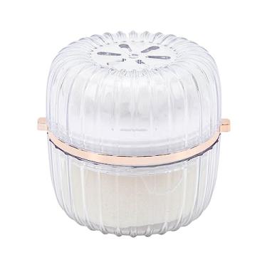 Imagem de CUOFYUNL 2 em 1 rede de espuma para purificação do couro cabeludo, escova de limpeza facial de malha de 4 camadas de cabeça dupla com esponja facial