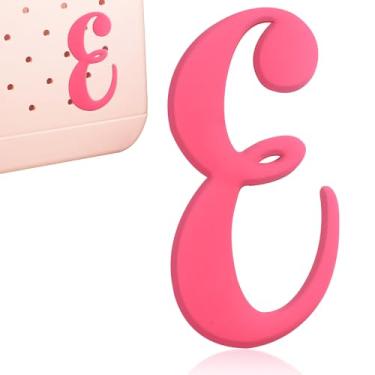 Imagem de CTOHN Berloques de letras para bolsa Bogg, acessórios decorativos de inserção de letras do alfabeto para bolsa de praia, Plástico, Sem Pedra Preciosa