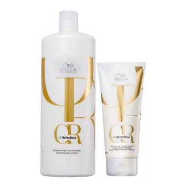 Imagem de Kit Wella Professionals Oil Reflections Shampoo 1 Litro + Condicionado