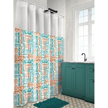 Imagem de Cortina de Box Banheiro Vinil com Ganchos – Cortina para Box Impermeável e Fácil de Limpar (SAIA SUNGLASSES)