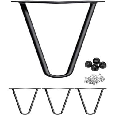 Imagem de Pernas de armário de metal mesa de centro pés de armário de TV de metal pernas de armário de cozinha substituição de móveis pernas de sofá banquinho de mesa pernas de metal casa DIY projeto para casa