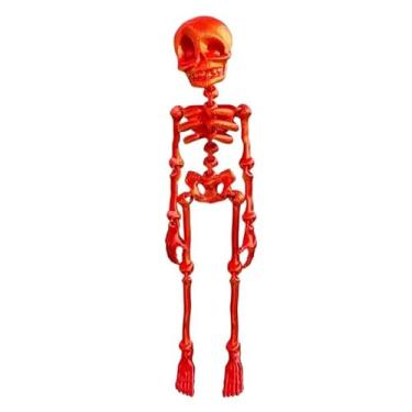 Imagem de Mini esqueleto 3D ímã de geladeira magnético articulável crânio criativo modelo ornamentos decoração de casa quadro de exibição (multicolorido, 1 peça)