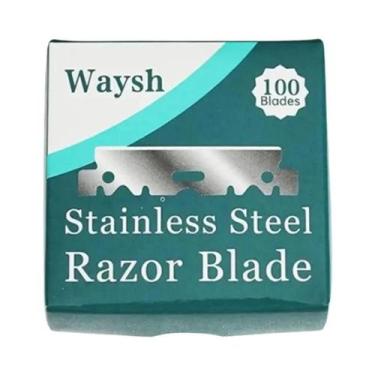 Imagem de Lâminas De Barbear De Segurança De Aço Inoxidável Para Homens, 100PCS,