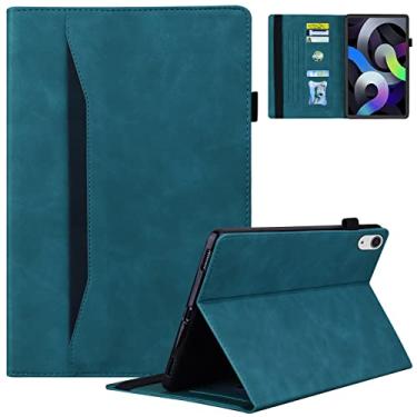Imagem de Dteck Capa para iPad 10ª geração de 10,9 polegadas 2022, capa fina de couro sintético premium dobrável com suporte multiângulo com bolso frontal e suporte para lápis para Apple iPad 10,9 polegadas