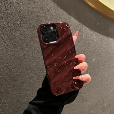 Imagem de Capa para celular com padrão de ondulação suave na água para iPhone 11 12 13 14 15 16 17 Pro Max X Xs Max XR 7 8 Plus SE 2020 Air Bumper Cases Cover, A6, para iPhone 12