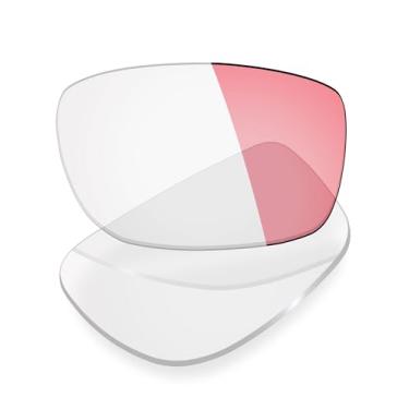 Imagem de Mryok Lentes de substituição UV400 para óculos de sol Oakley Fives Squared (4+1)² OO9238 54 mm, HD Polarized, proteção UV, resistente a impactos e ajuste perfeito - Adapte fotocromático rosa