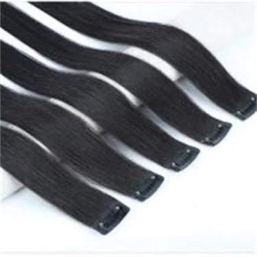 Imagem de Peças de peruca reta preta natural - Peruca feminina para aumentar o volume do cabelo, perucas de cabelo humano