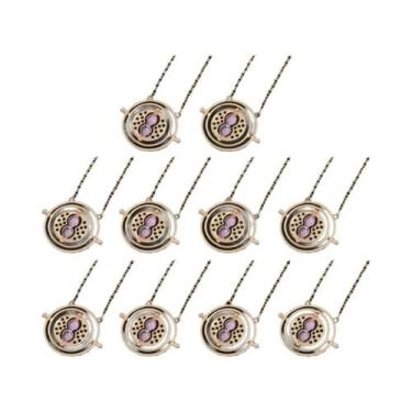 Imagem de Colar De Ampulheta Triangular Rotativa 1-10 Peças Acessório De Cosplay