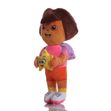 Imagem de Boneca de pelúcia Dora the Explorer, botas marrons de 30 cm para crianças