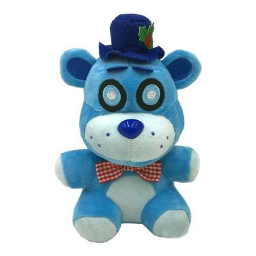 Imagem de Brinquedo de pelúcia FANF Moon and Sun Blue Bear 25 cm para crianças e adolescentes