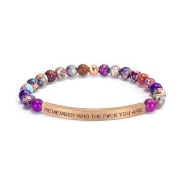 Imagem de cusurlove Pulseira cristã de jaspe imperial para mulheres, joias de versículo bíblico banhado a ouro 18K, presente inspirador de escrituras de fé religiosa, joia de incentivo católico de Jesus com