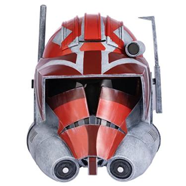 Imagem de Evere SW Commander V-aughn Capacete - Clone Trooper Cosplay Máscara Deluxe Halloween Fantasia Acessório Versão Coleção, Vermelho