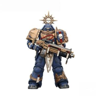Imagem de JOYTOY Warhammer 40k 1:18 Action Figure, Ultramarines Heavy Relic Primus Armor with Heavy Relic Bolt Rifle, 4.8 in Collectible Soldier Action Figures