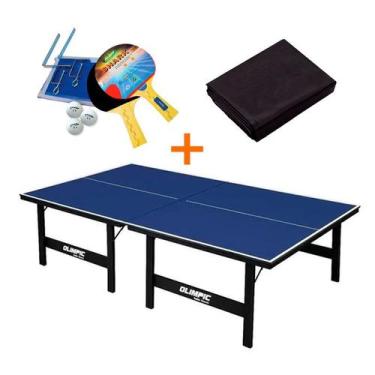 Imagem de MESA DE PING PONG MDP 12mm - Olimpic 1014 + KIT TÊNIS DE MESA 5031 + C