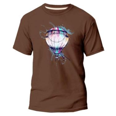 Imagem de Camiseta Básica Algodão Premium Estampa Digital Balão DTF - Pavesi, Ma