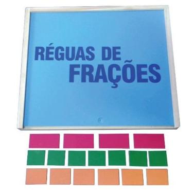 Imagem de Brinquedos Educativos - Réguas de Frações 55 Peças