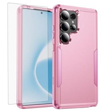 Imagem de Asuwish Capa de celular para Samsung Galaxy S25 Ultra 5G com protetor de tela e carregamento sem fio três camadas Defender suporte rígido resistente S25Ultra 25S S 25 25Ultra 6.9 2025 feminino