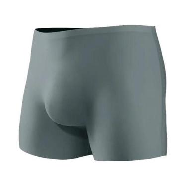 Imagem de Cuecas Boxer Masculinas 3-Pack Em Seda Gelada 3D Moldadas Sem Costura 