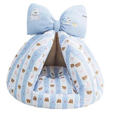 Imagem de Generic Casinha para Hamster, para Dormir, Acessórios para Gaiola, Esconderijo, Cama para Pequenos Animais, Ideal para Chinchilas, Hamsters, Azul 50x37cm