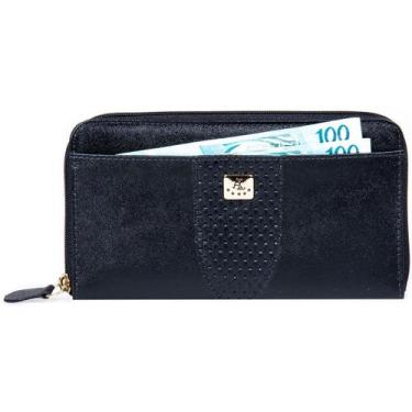 Imagem de Carteira Feminina em Couro Artlux 352, Preto