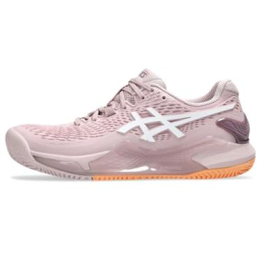 Imagem de ASICS Tênis feminino Gel-Resolution 9 Clay Tênis, 41, Watershed Rosa/Branco