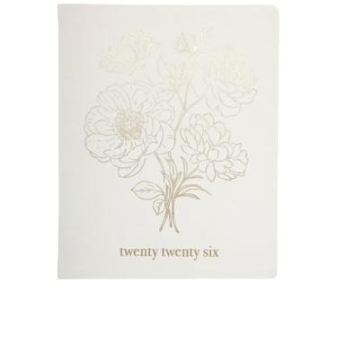 Imagem de WORLD TRAVELER Agenda 2026 semanal e mensal - 20 cm x 25 cm capa dura janeiro dezembro agenda agenda agenda 2026 lista de tarefas, tamanho 20 x 25, pôneis branco/dourado