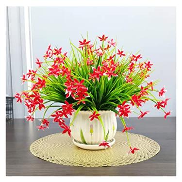 Imagem de U5GAAALPPQ9 Plantas falsas plantas artificiais em vaso aparência real simulação flor casa jardim hotel decoração plantas verdes plantas artificiais para decoração de casa