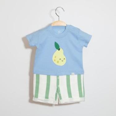 Imagem de Macacão Bebê Menino Pera e Listras Keko Baby-Masculino