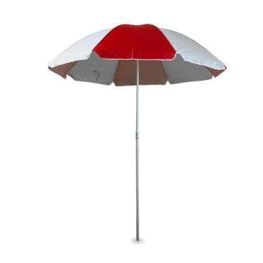 Imagem de Guarda Sol Gigante 1,8 Metros Piscina Praia Pesca Gigante Vermelho e B