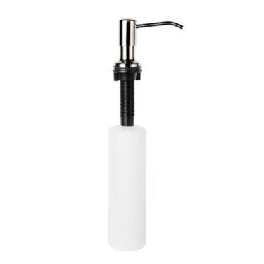 Imagem de Dosador Detergente Embutir Bancada Pia Redondo Inox Polido - Kazalinda