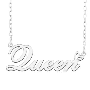 Imagem de A168A Colar de nome personalizado personalizado personalizado colar de nome banhado para mãe filha amizade feminino dia dos namorados aniversário de Natal ano novo, Metal, Sem pedras preciosas