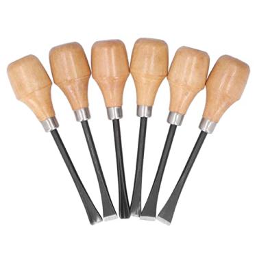 Imagem de Naroote Conjunto de Cinzel de Escultura Em Madeira, Ferramentas Portáteis Duráveis ​​para Artesanato Artístico Diy, Adequado para Vários Produtos de Madeira, 6 Peças