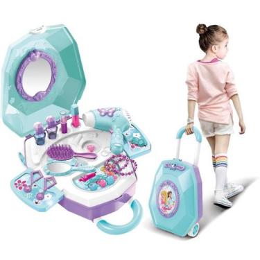 Imagem de Penteadeira Maleta Infantil Mania De Beleza Com Acessórios - Dm Toys, 