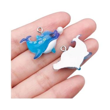 Imagem de Pingentes De Resina Com Tema Oceano: Caranguejos De Desenho Animado Pa