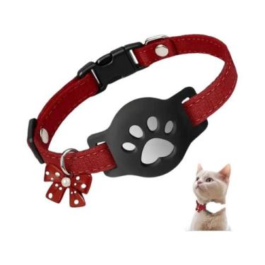 Imagem de Coleira GPS Para Gatos Com Sino, Rastreador De Animais De Estimação, F