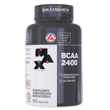 Imagem de Aminoácido Bcaa 2400mg 60 Cápsulas Max Titanium
