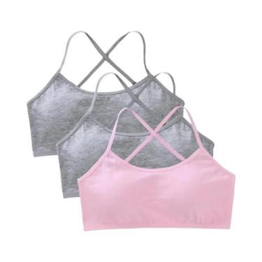 Imagem de Sutiãs De Treinamento Para Meninas De 8 a 14 Anos, Algodão Acolchoado,