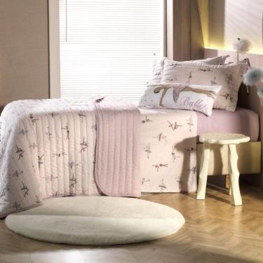 Imagem de Kit Colcha Solteiro Mundo Kids Altenburg Doce Plié 2 Peças