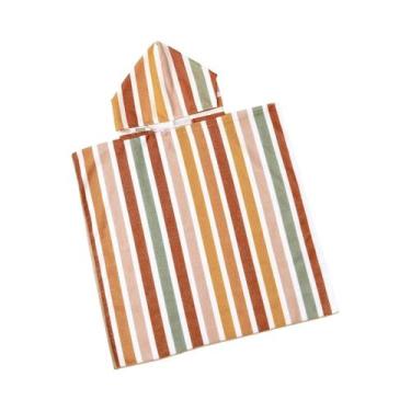 Imagem de Roupão De Banho Infantil Com Capuz Em Microfibra, Toalha De Praia E Pi