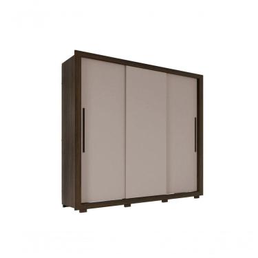 Imagem de Guarda Roupa Casal Panamá 3 Portas 4 Gavetas Salleto Savana/off White