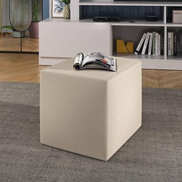 Imagem de Puff Quadrado 33x41x33cm Multimóveis Ex5000 Bege Bege