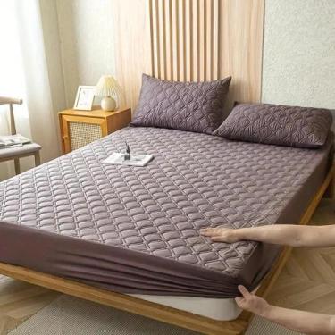 Imagem de Protetor Colchão Impermeável King Matelado - Casa Fernando, Bege