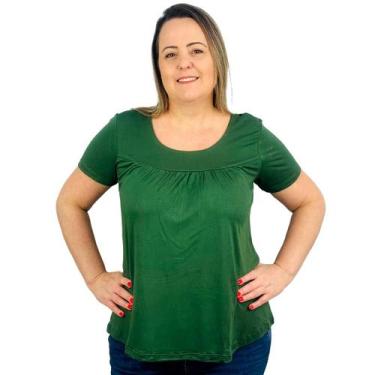 Imagem de Blusa Feminina Bata Moda Evangélica Manga Curta - Coalizão Fashion, Ve