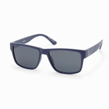 Imagem de Óculos de Sol Casual Polarizado Masculino King One, Lente UV400 Kit contém Case Couro ECO (Marinho)