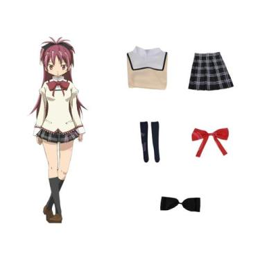 Imagem de Fantasia De Cosplay De Uniforme Escolar Madoka Magica Para Mulheres Ad