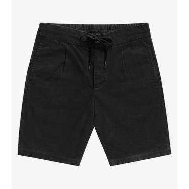Imagem de Bermuda Masculina em Linho Diametro Preto, 40, Preto