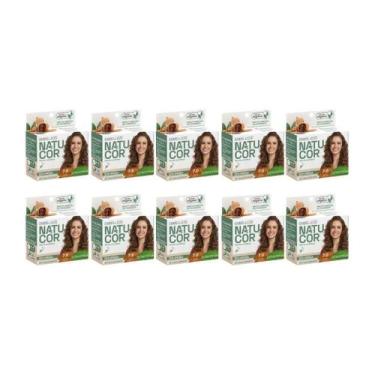 Imagem de Coloraçao Natucor 7.0 Louro Natural - Kit C/10Un - Embelleze